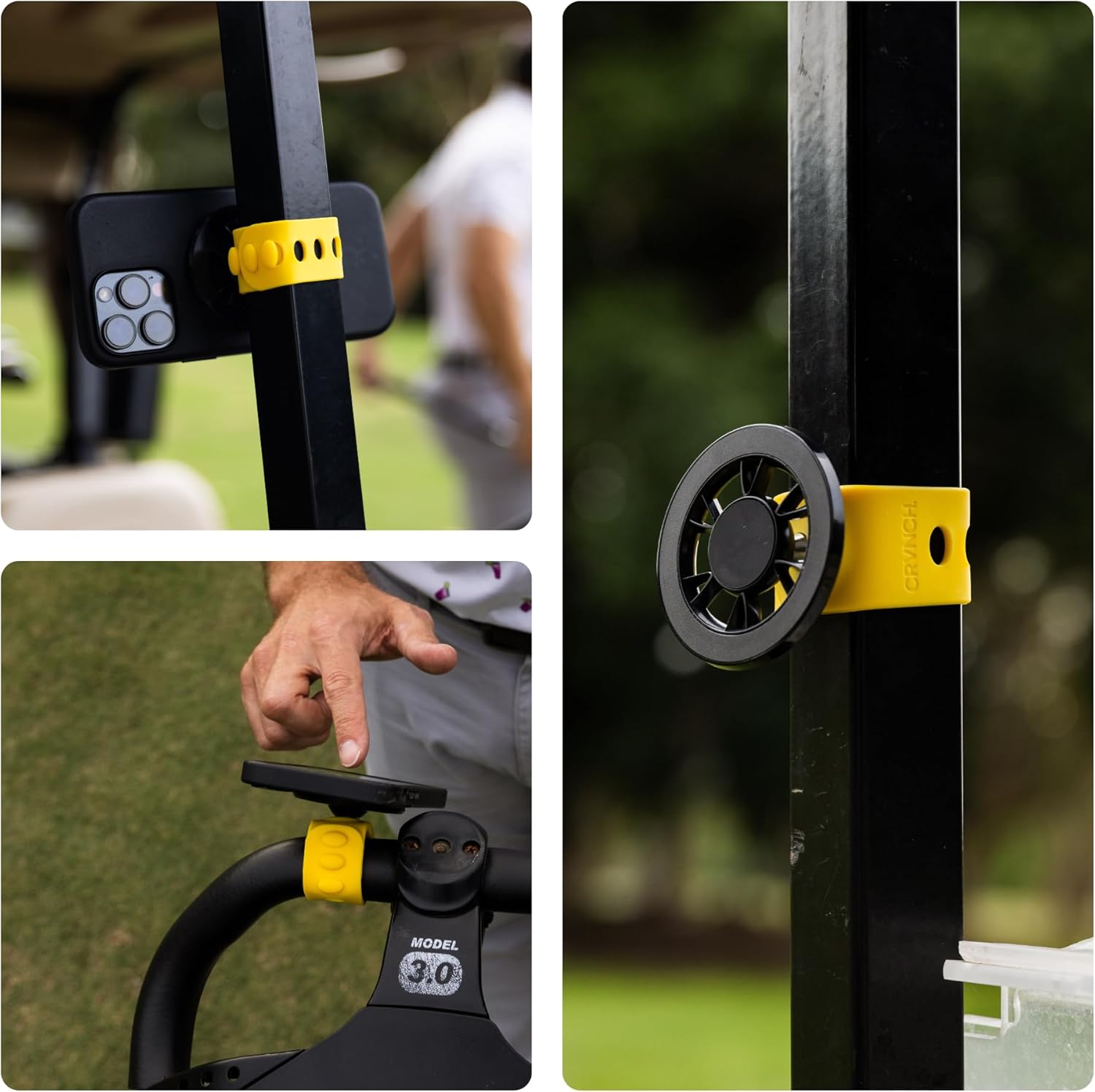 CRVNCH Automatic Magnetic Golf Cart Phone Mount